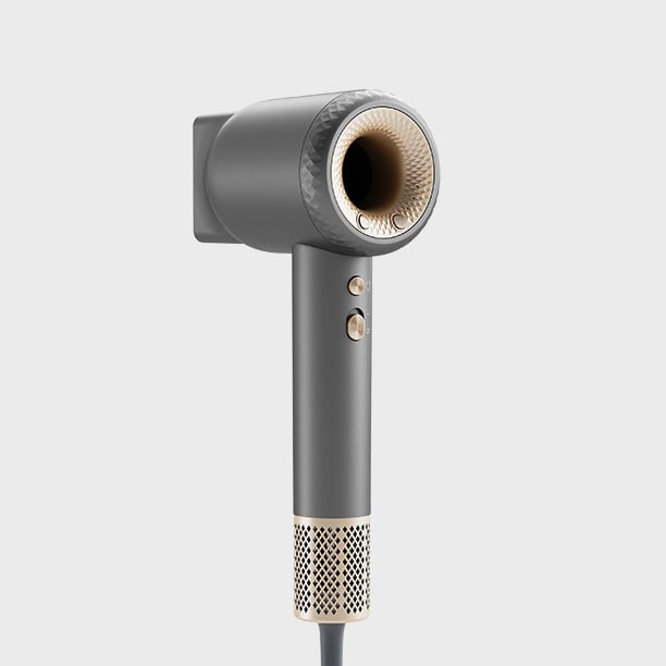 Máy sấy tóc ion âm LocknLock hair dryer đầu sấy từ 360 độ, chức năng tự làm sạch - ENA316GRY